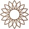 Ekena Millwork Daisy Wood Fretwork Pierced Ceiling Medallion, Walnut, 32"OD x 11 1/8"ID x 1/4"T CMWP32X32X0250DAWA - alternate 2